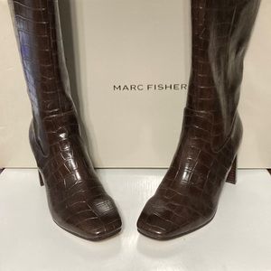 NIB Marc Fisher Revela3 Faux Leather Knee-High Boots